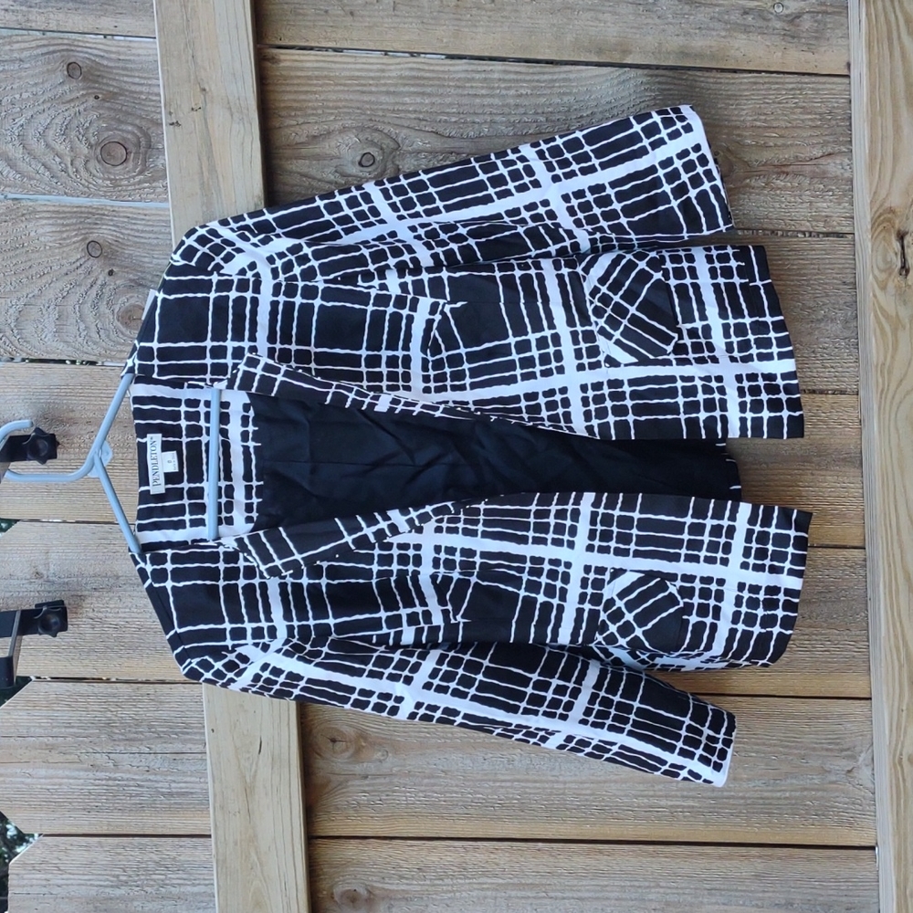 Pendleton Vintage Silk 3/4 Sleeve Geometric Graphic Jacket